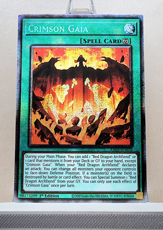 Yugioh! 1x Crimson Gaia (RA05 - Starlight Rare) 1st Edition