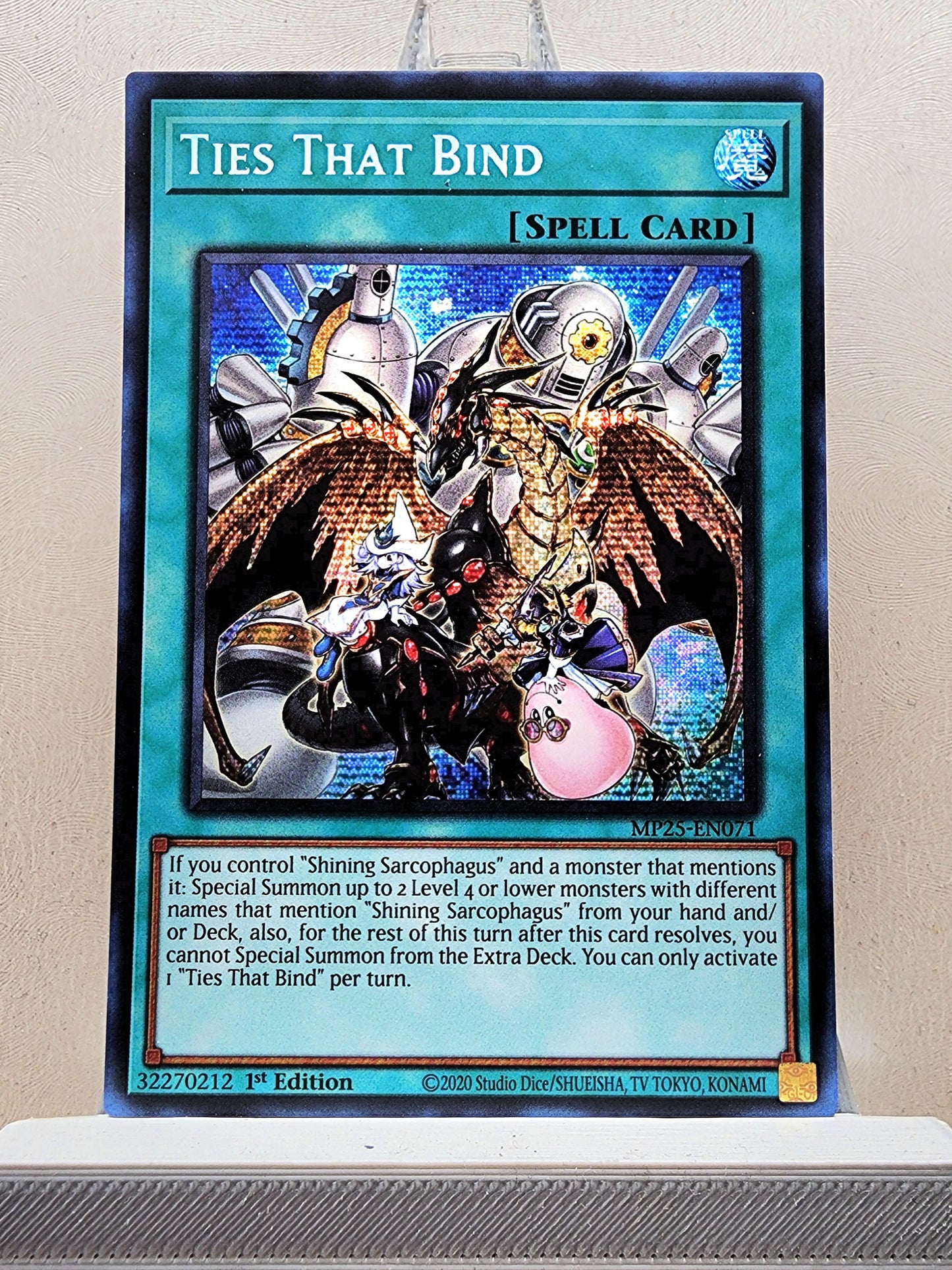 Yugioh! 1x Ties That Bind (MP25 - Prismatic Secret Rare) 1st Edition
