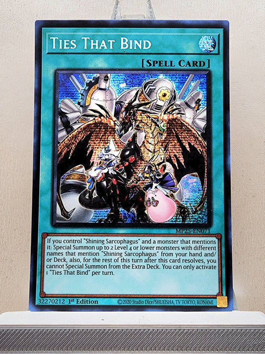 Yugioh! 1x Ties That Bind (MP25 - Prismatic Secret Rare) 1st Edition