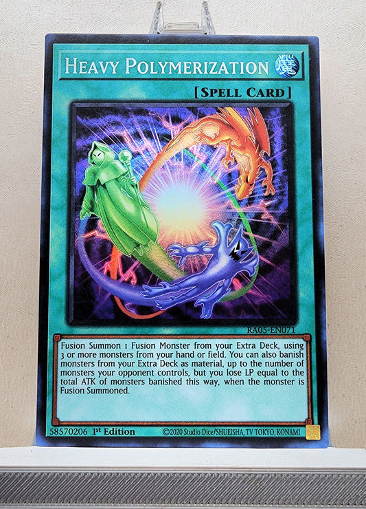 Yugioh! 1x Heavy Polymerization (RA05 - Super Rare) 1st Edition