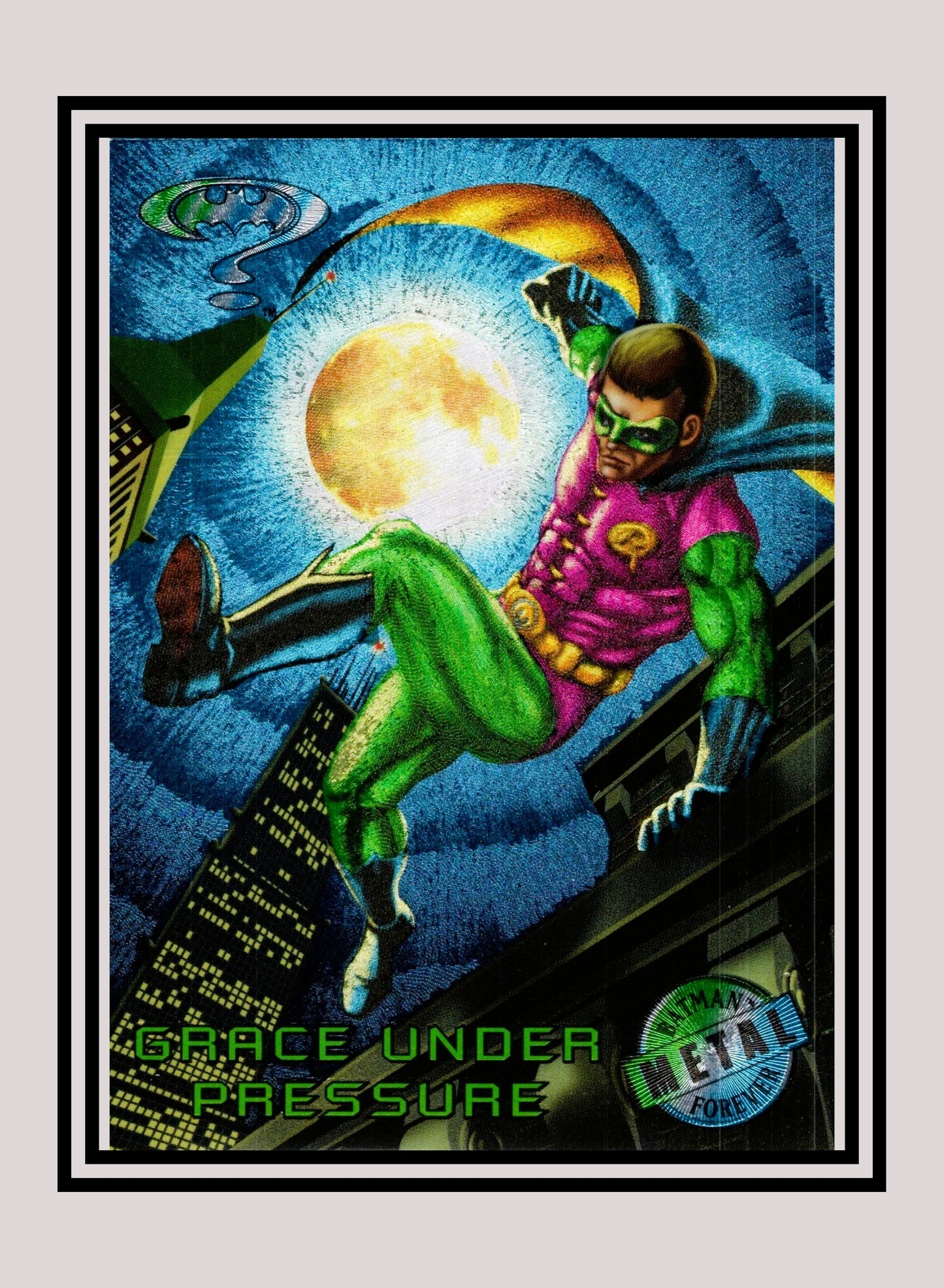 DC! 1x Grace Under Pressure - Base Metal (#071 - 1995 Fleer Batman Forever Metal)