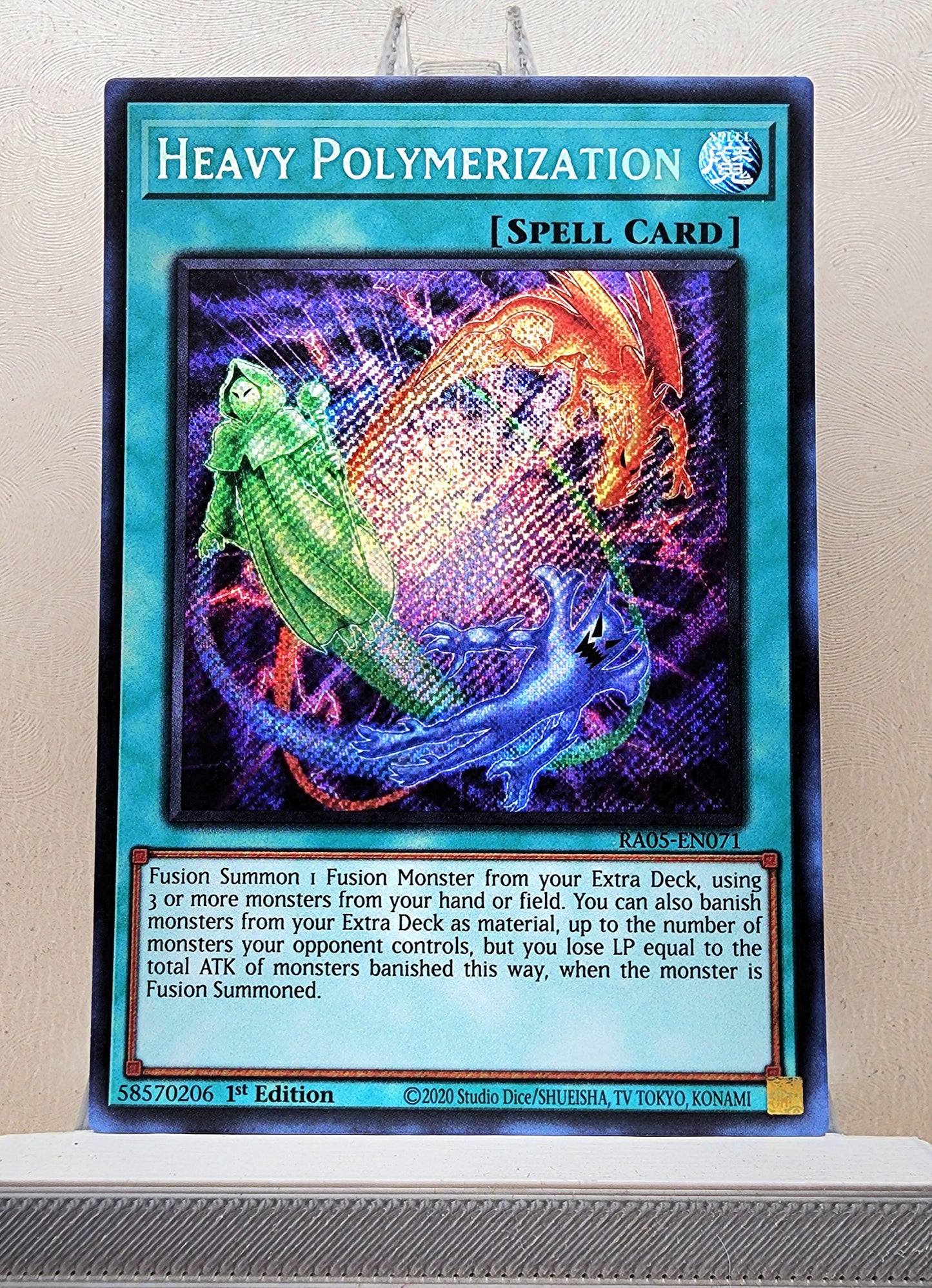 Yugioh! 1x Heavy Polymerization (RA05 - Secret Rare) 1st Edition