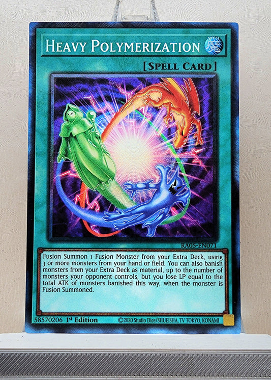 Yugioh! 1x Heavy Polymerization (RA05 - Prismatic Collectors Rare) 1st Edition
