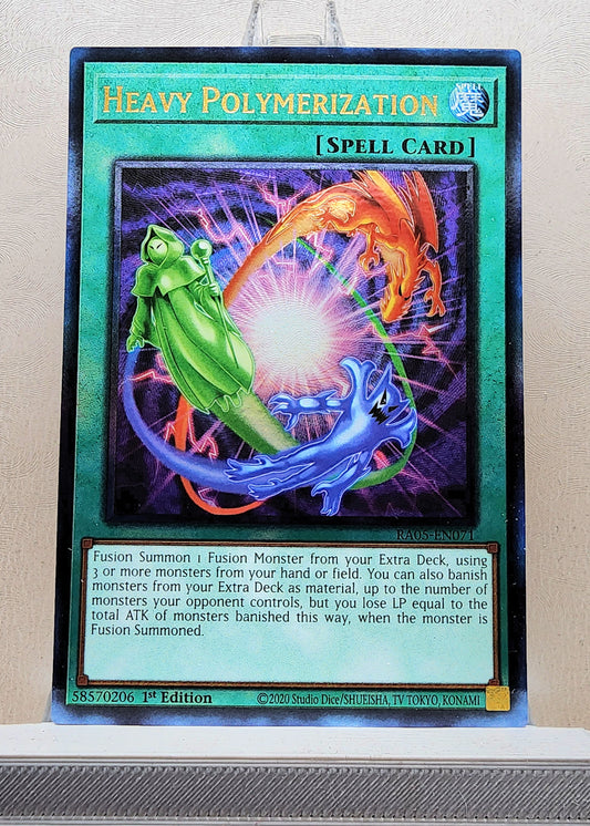 Yugioh! 1x Heavy Polymerization (RA05 - Prismatic Ultimate Rare) 1st Edition