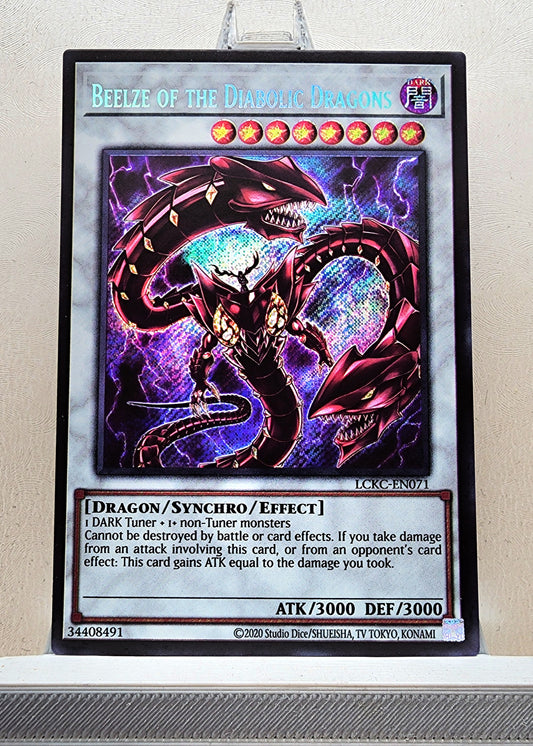 Yugioh! 1x Beelze of the Diabolic Dragons (LCKC - Secret Rare) Unli Edition