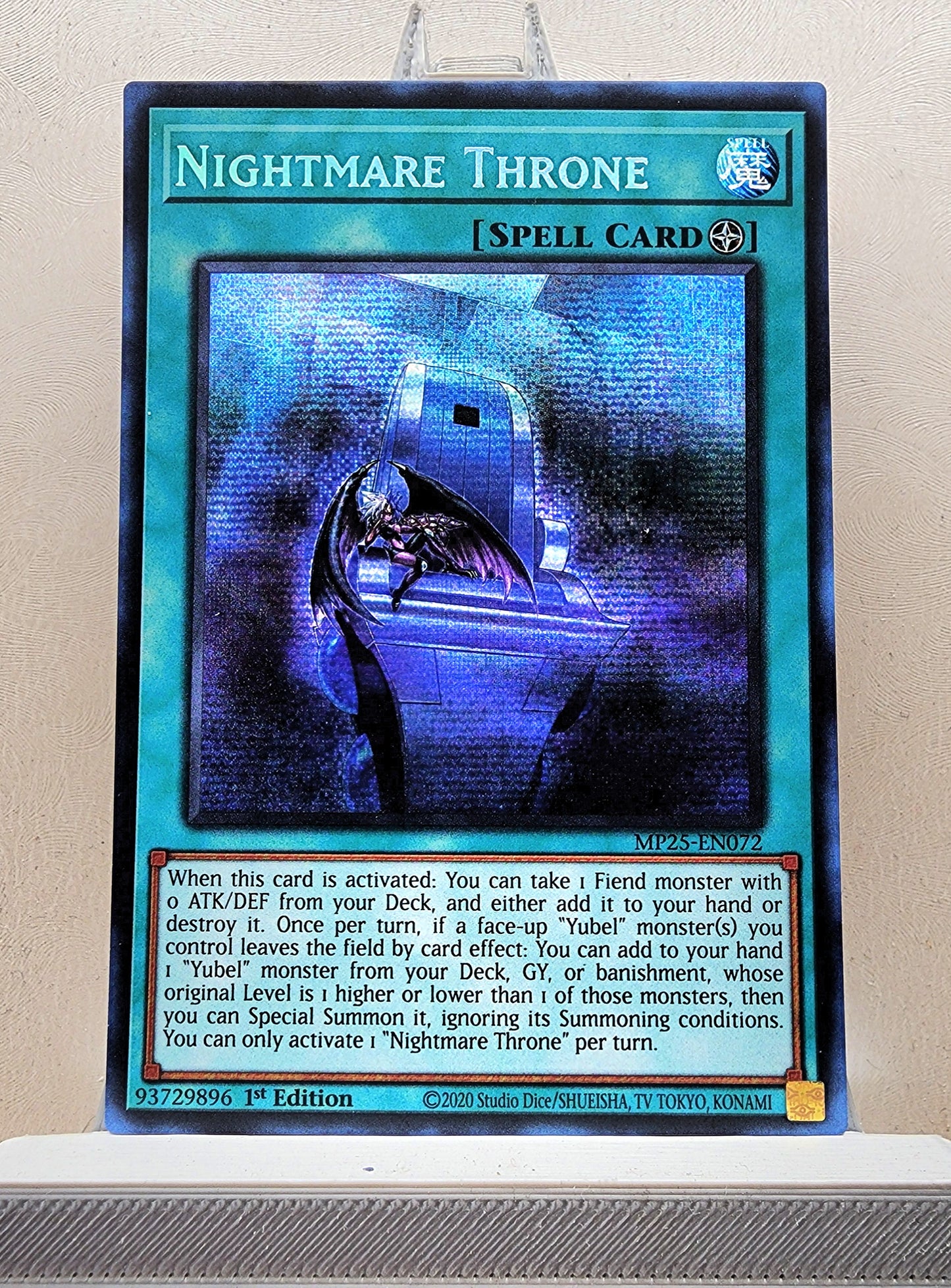 Yugioh! 1x Nightmare Throne (MP25 - Prismatic Secret Rare) 1st Edition