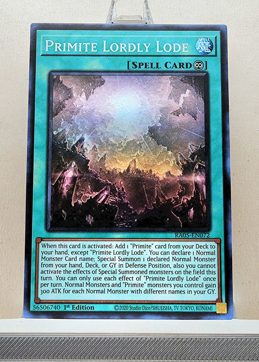 Yugioh! 1x Primite Lordly Lode (RA05 - Super Rare) 1st Edition