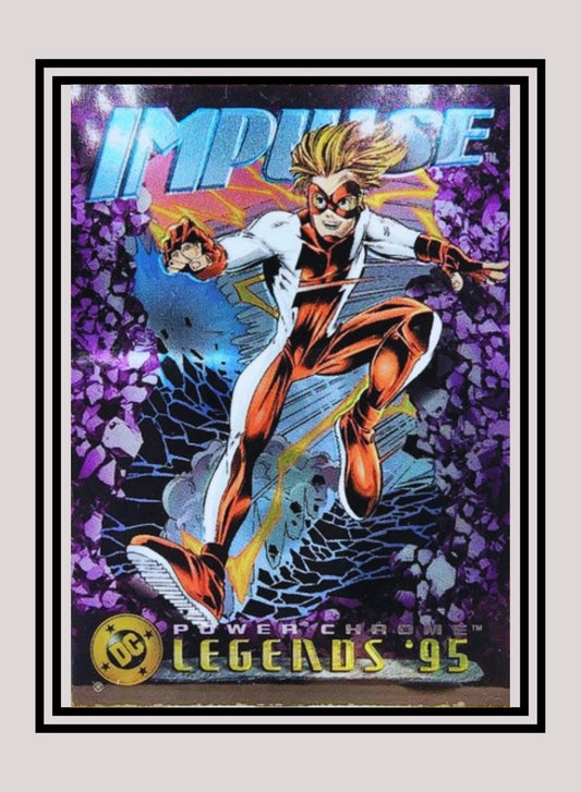 DC! 1x Impulse - Power Chrome (#072 - 1995 SkyBox DC Power Chrome Legends)