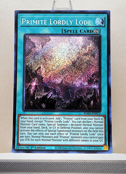 Yugioh! 1x Primite Lordly Lode (RA05 - Secret Rare) 1st Edition