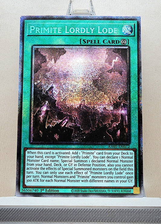 Yugioh! 1x Primite Lordly Lode (RA05 - Starlight Rare) 1st Edition