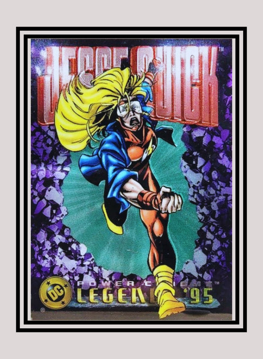 DC! 1x Jesse Quick - Power Chrome (#073 - 1995 SkyBox DC Power Chrome Legends)