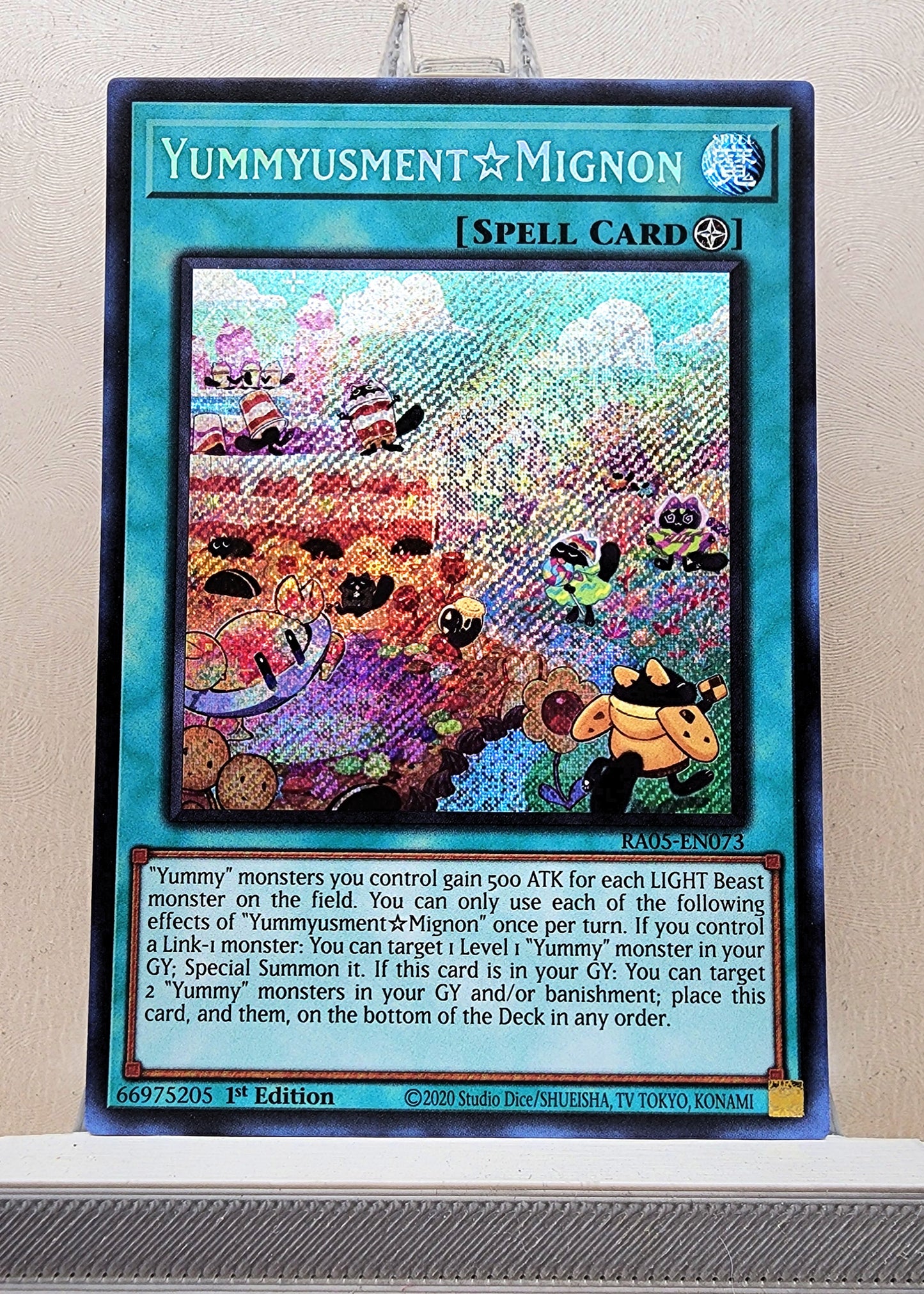 Yugioh! 1x Yummyusment☆Mignon (RA05 - Secret Rare) 1st Edition