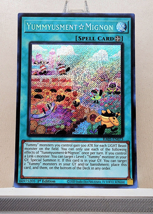 Yugioh! 1x Yummyusment☆Mignon (RA05 - Secret Rare) 1st Edition