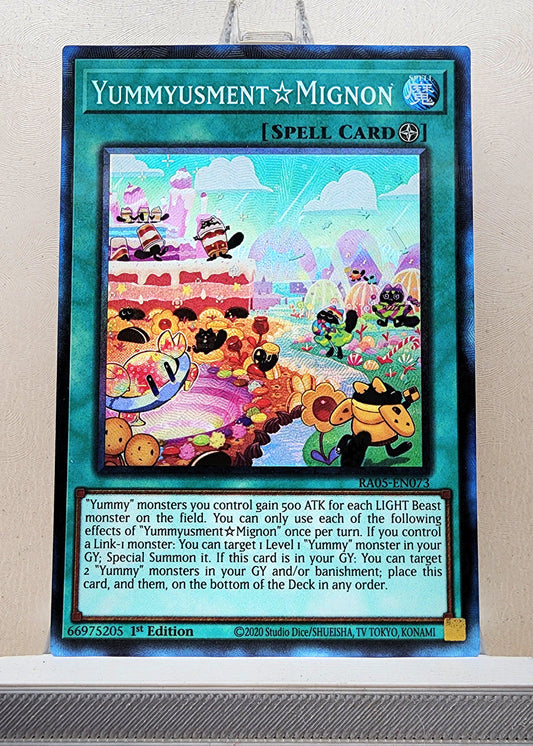 Yugioh! 1x Yummyusment☆Mignon (RA05 - Prismatic Collectors Rare) 1st Edition