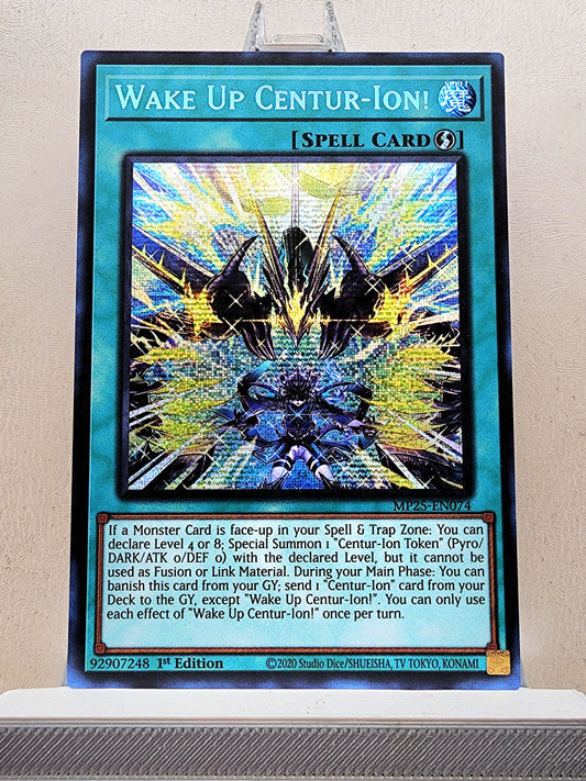 Yugioh! 1x Wake Up Centur-Ion! (MP25 - Prismatic Secret Rare) 1st Edition