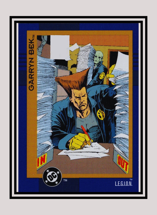 DC! 1x Garryn Bek - Base (#074 - 1993 Skybox DC Cosmic Teams)