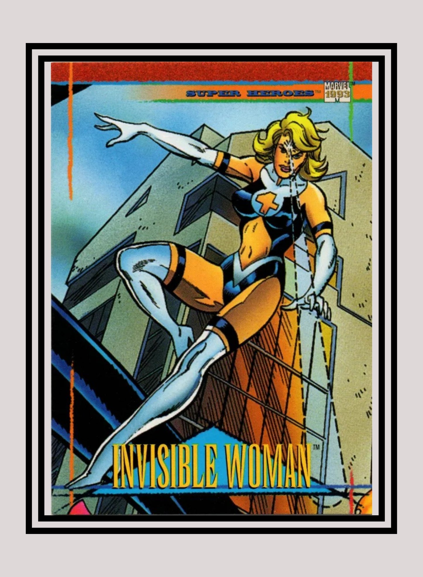 Marvel! 1x Invisible Woman - Base (#074 - 1993 Skybox Marvel Universe Series 4)