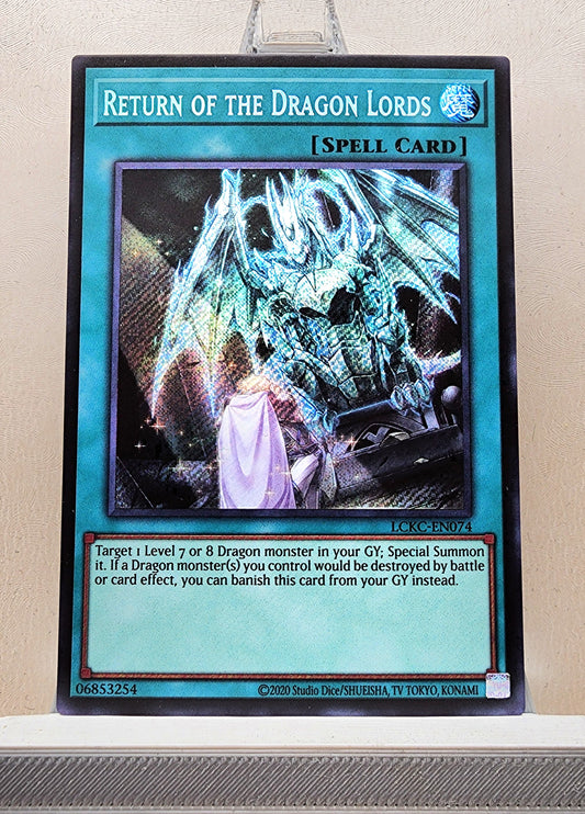 Yugioh! 1x Return of the Dragon Lords (LCKC - Secret Rare) Unli Edition