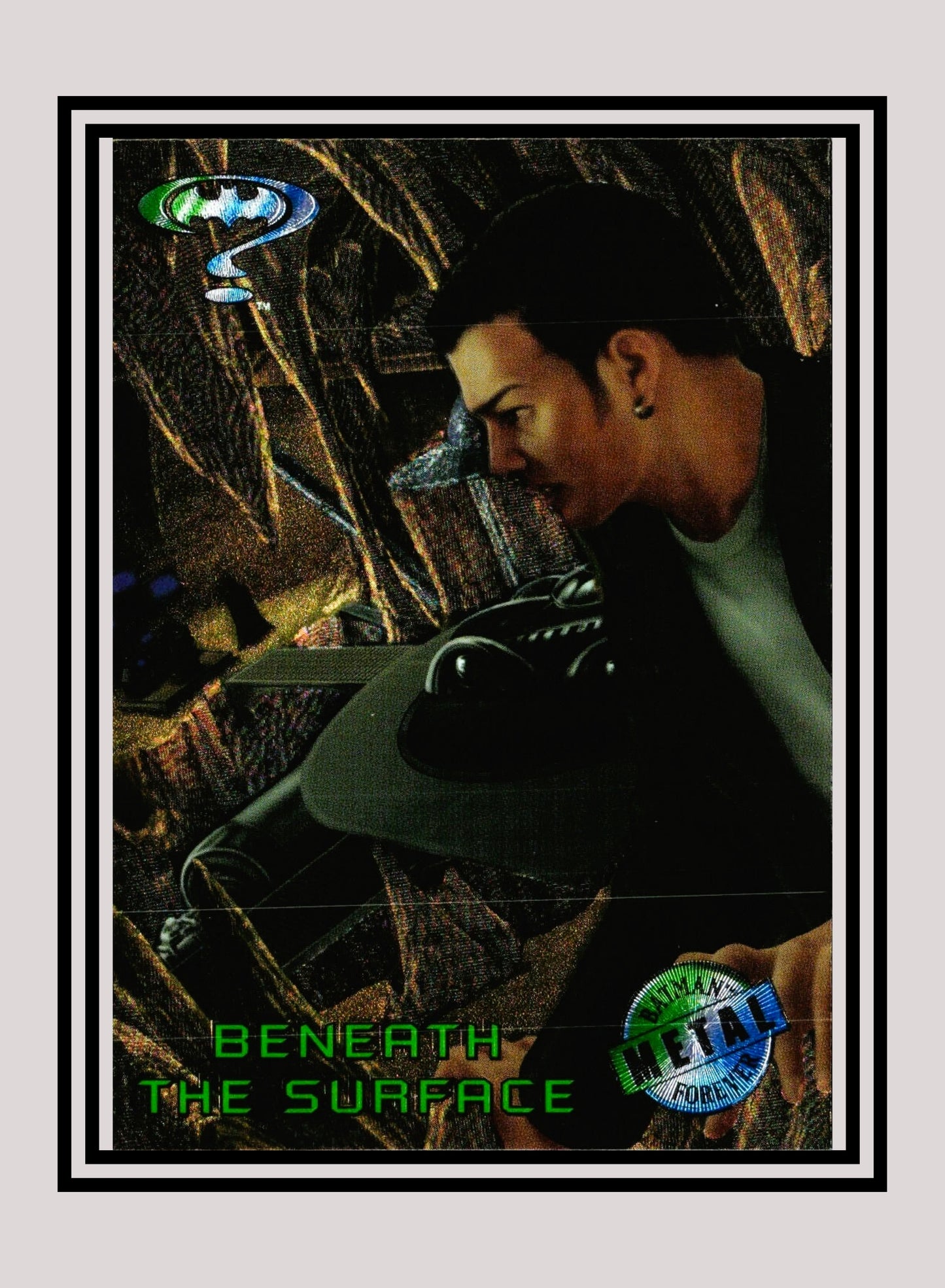 DC! 1x Beneath the Surface - Base Metal (#075 - 1995 Fleer Batman Forever Metal)