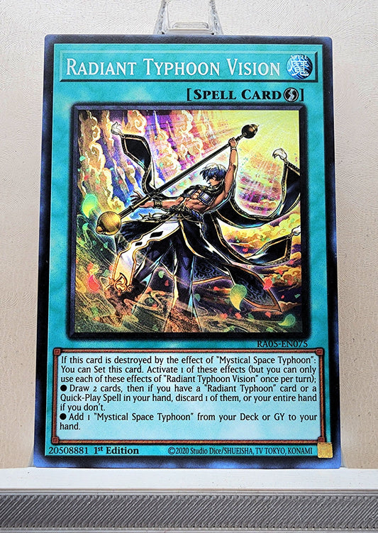 Yugioh! 1x Radiant Typhoon Vision (RA05 - Super Rare) 1st Edition