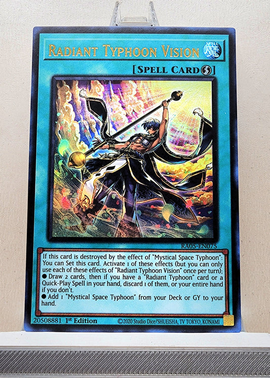 Yugioh! 1x Radiant Typhoon Vision (RA05 - Ultra Rare) 1st Edition