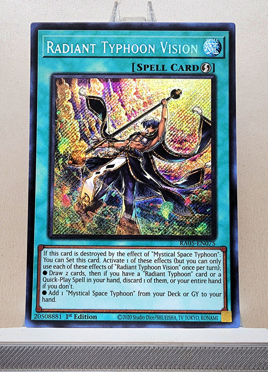 Yugioh! 1x Radiant Typhoon Vision (RA05 - Secret Rare) 1st Edition