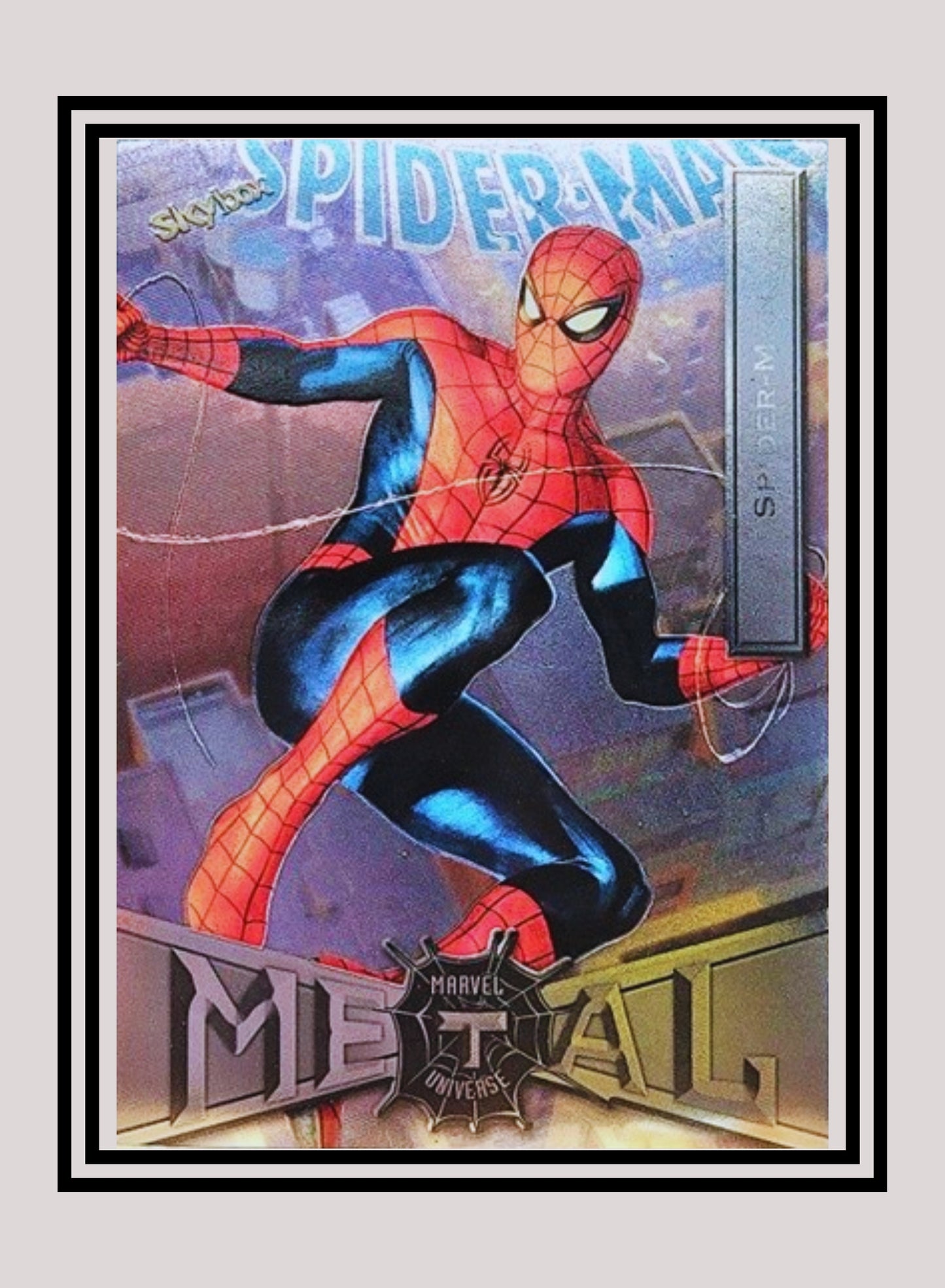 Marvel! 1x Spiderman - Base Low Series (#076 - 2021 Upper Deck Spiderman Metal Universe)