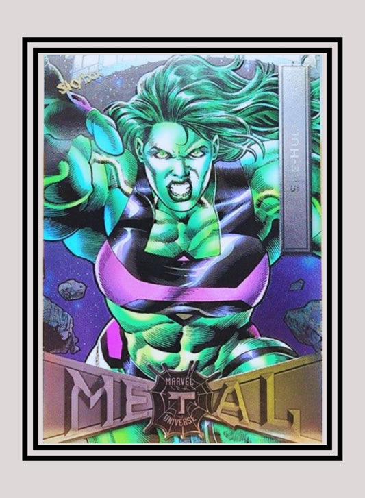 Marvel! 1x She-Hulk - Base Low Series (#077 - 2021 Upper Deck Spiderman Metal Universe)