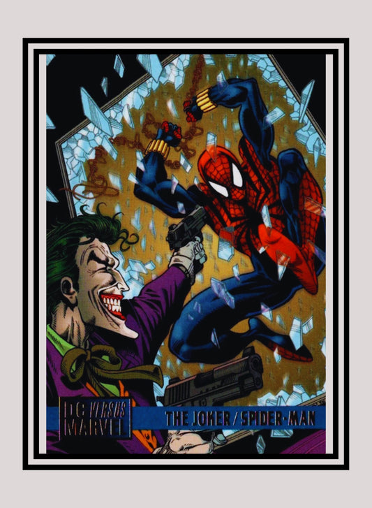 Marvel! 1x The Joker vs. Spiderman - Base (#078 - 1995 Fleer DC vs. Marvel Comics)
