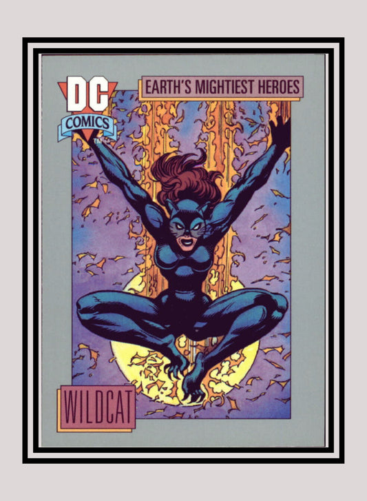 DC! 1x Wildcat - Base (#078 - 1991 Impel DC Cosmic Cards)