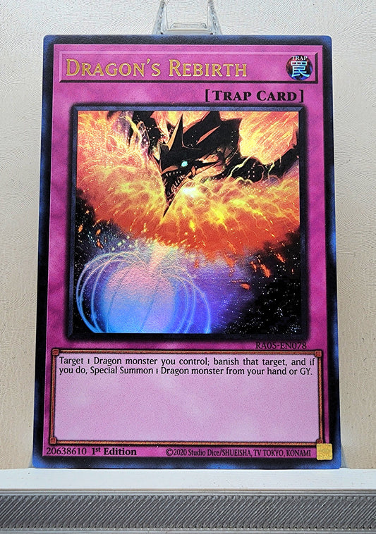Yugioh! 1x Dragon's Rebirth (RA05 - Ultra Rare) 1st Edition