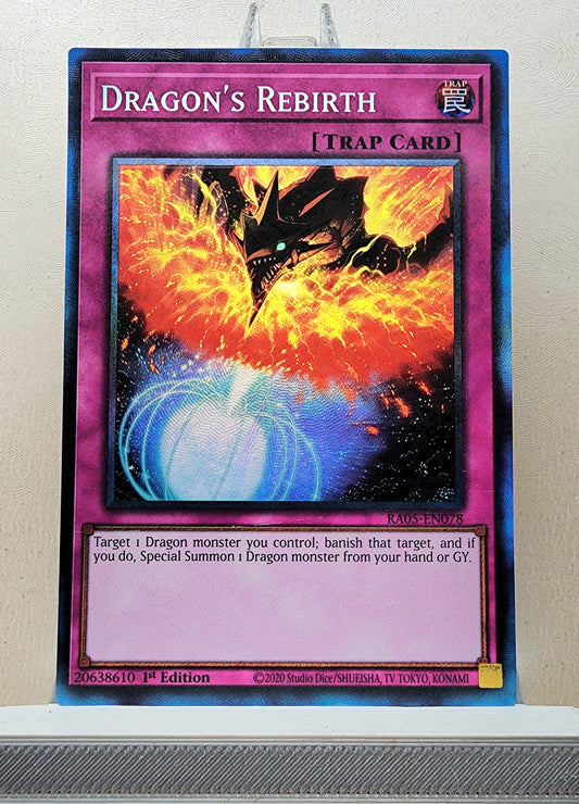Yugioh! 1x Dragon's Rebirth (RA05 - Prismatic Collectors Rare) 1st Edition