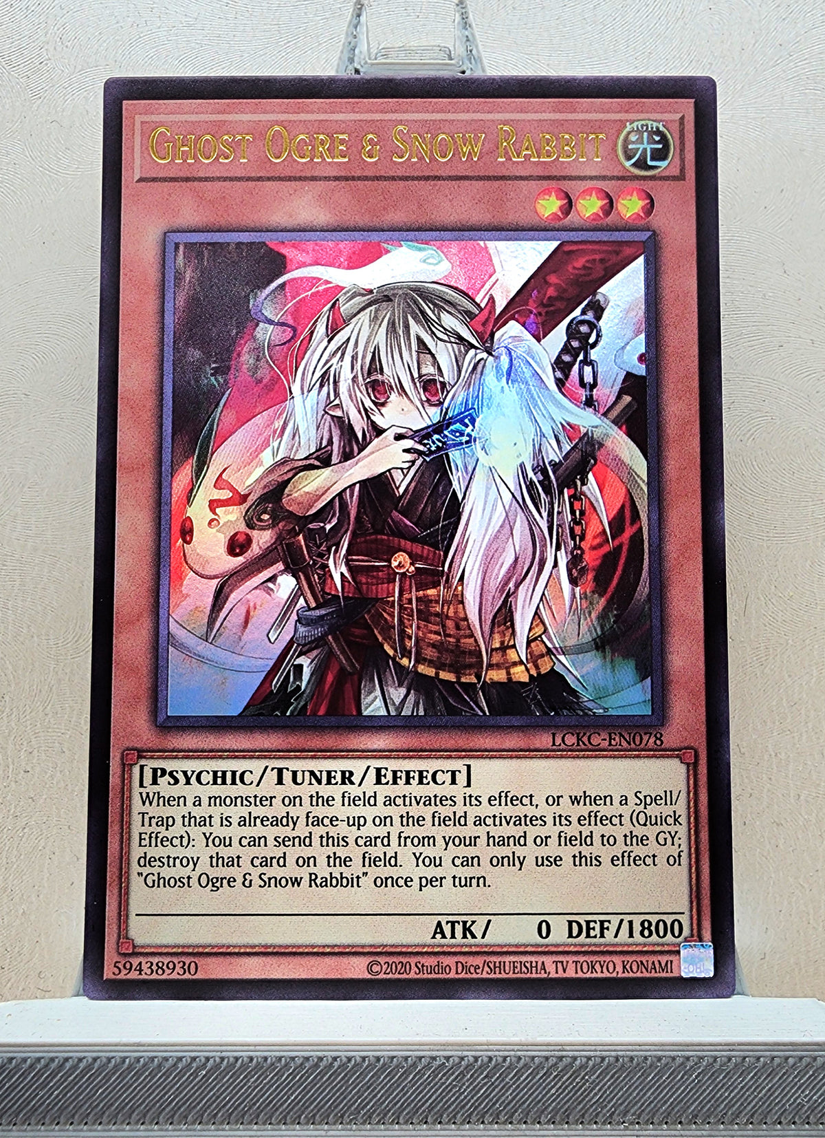 Yugioh! 1x Ghost Ogre & Snow Rabbit (LCKC - Ultra Rare) Unli Edition