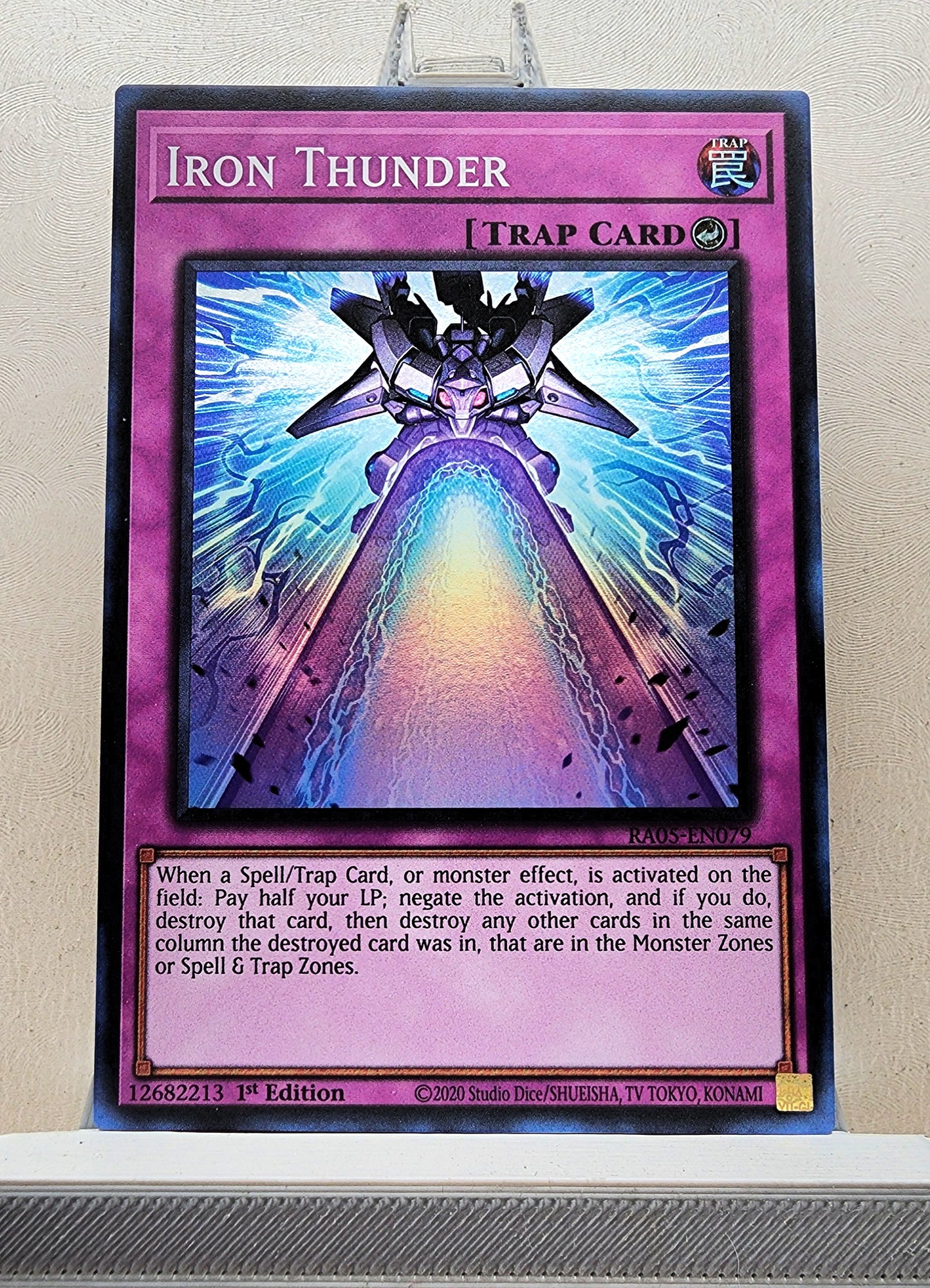 Yugioh! 1x Iron Thunder (RA05 - Super Rare) 1st Edition