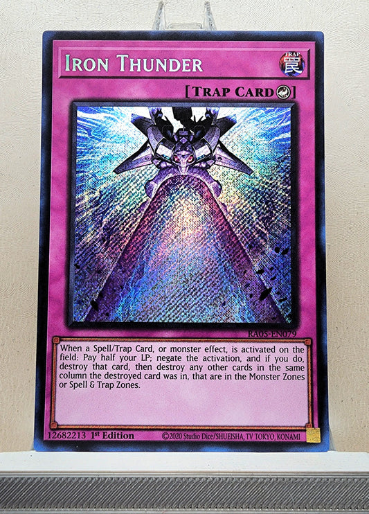 Yugioh! 1x Iron Thunder (RA05 - Secret Rare) 1st Edition