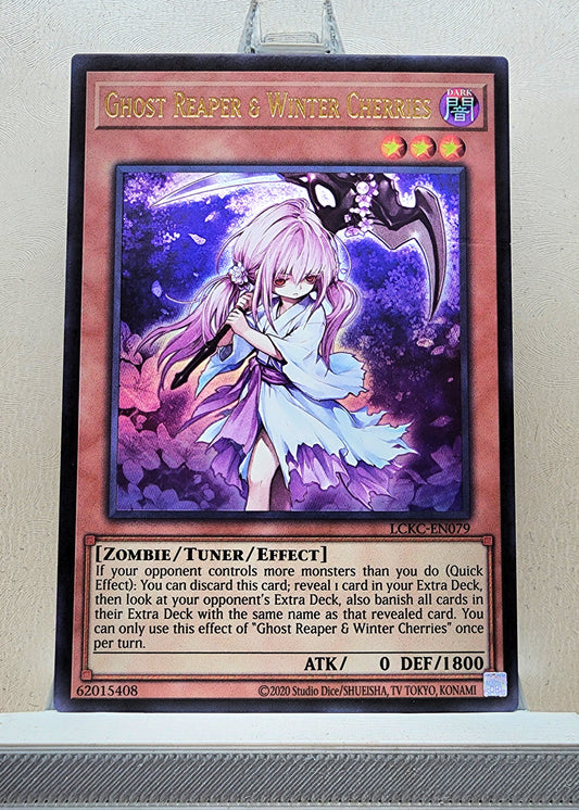 Yugioh! 1x Ghost Reaper & Winter Cherries (LCKC - Ultra Rare) Unli Edition