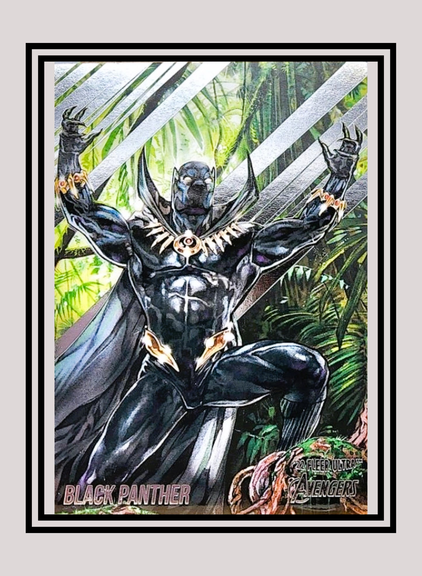 Marvel! 1x Black Panther - Base (#07 - 2022 Fleer Ultra Avengers)