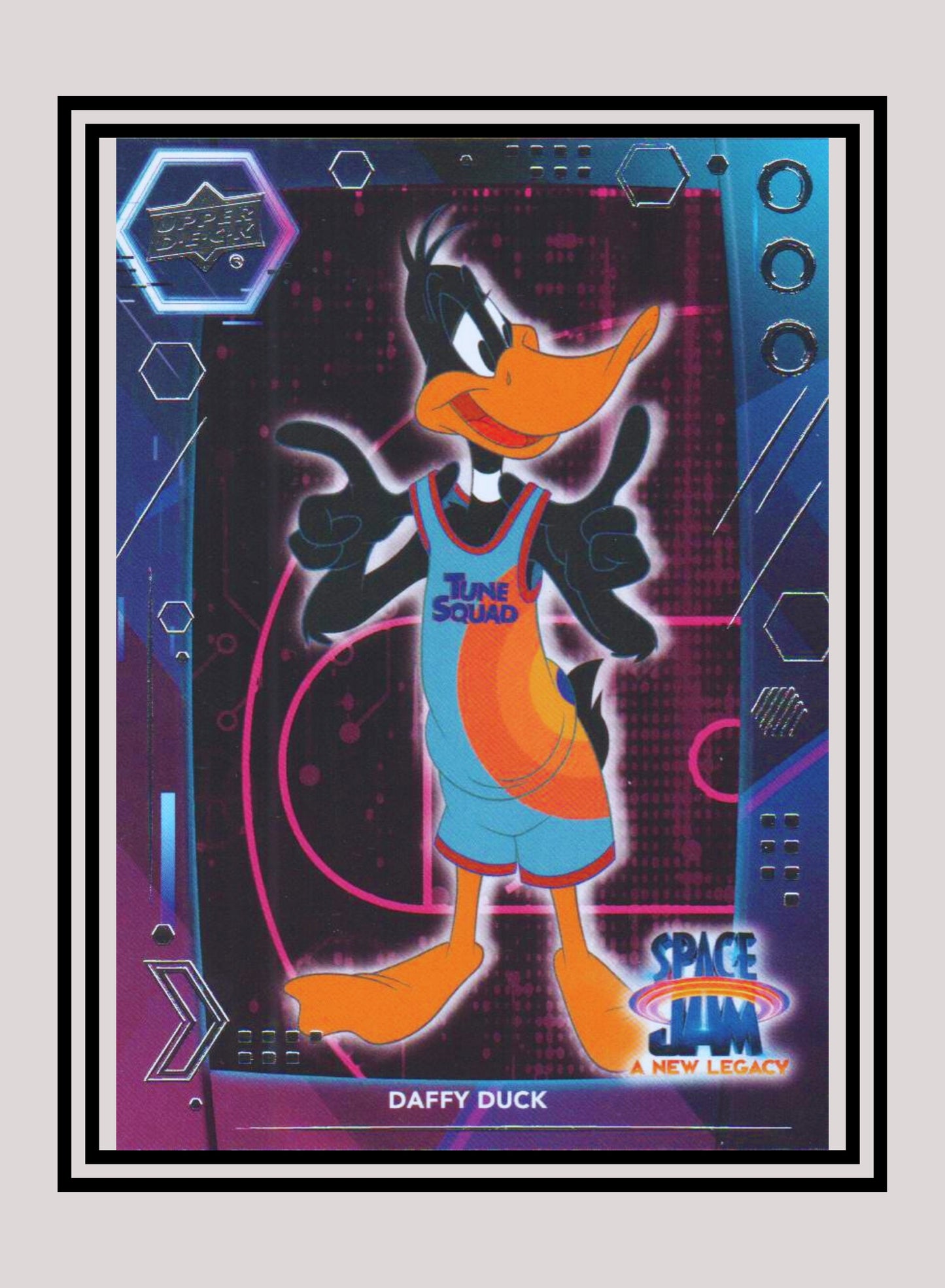 1x Daffy Duck - Base/Blue Parallel (#07 - 2021 Upper Deck Space Jam: A New Legacy)