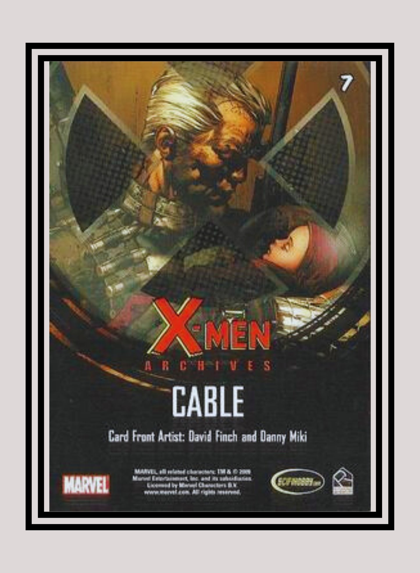 Marvel! 1x Cable - Base (#07 - 2009 Rittenhouse X-Men Archives)