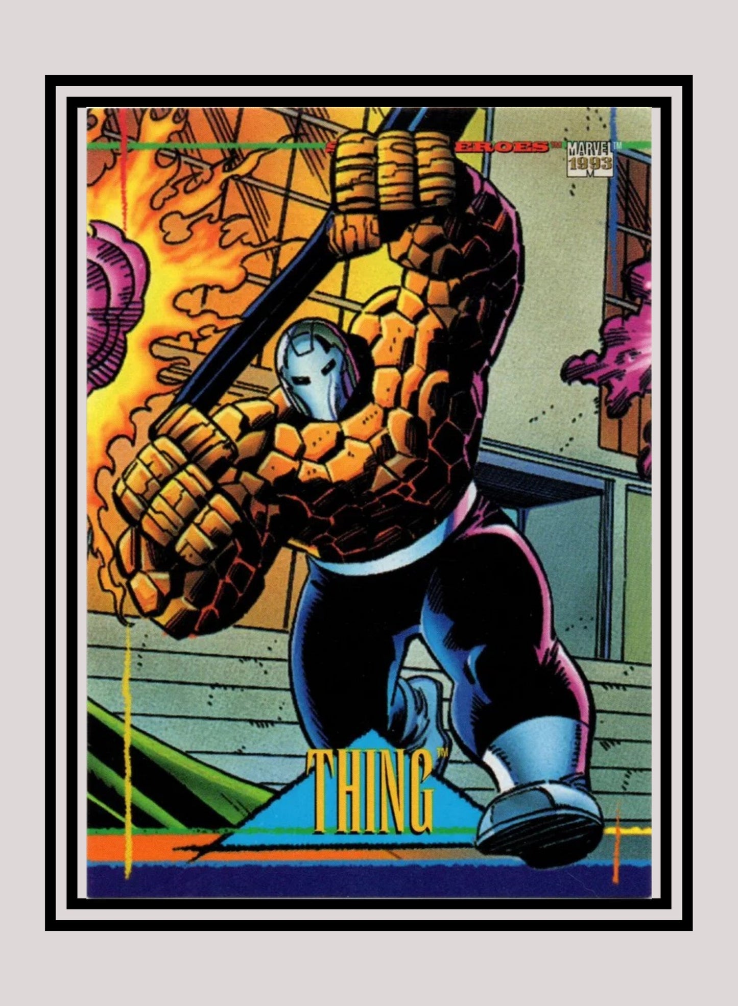 Marvel! 1x Thing - Base (#080 - 1993 Skybox Marvel Universe Series 4)