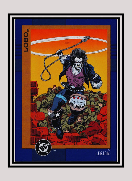 DC! 1x Lobo - Base (#080 - 1993 Skybox DC Cosmic Teams)