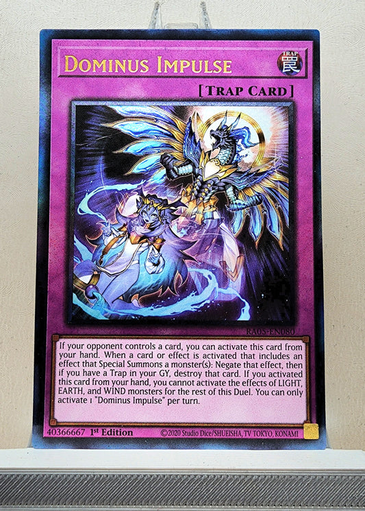 Yugioh! 1x Dominus Impulse (RA05 - Prismatic Ultimate Rare) 1st Edition
