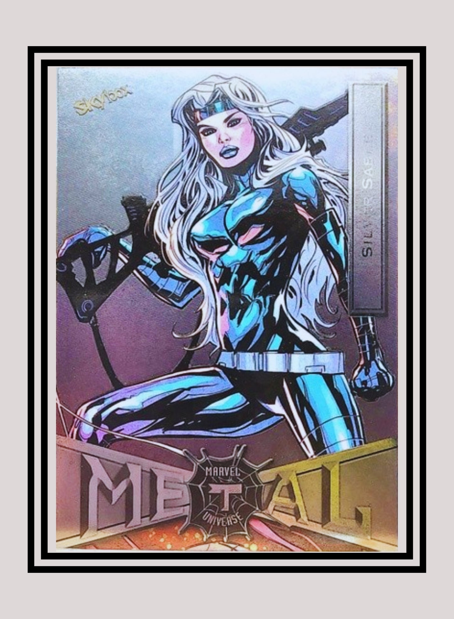 Marvel! 1x Silver Sable - Base Low Series (#081 - 2021 Upper Deck Spiderman Metal Universe)