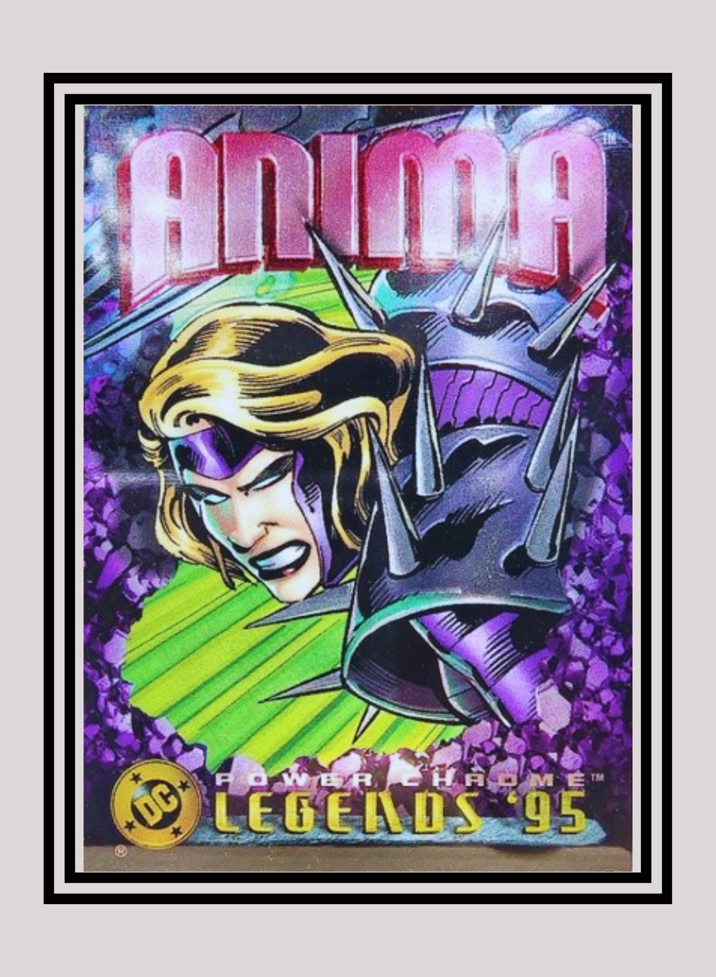 DC! 1x Anima - Power Chrome (#081 - 1995 SkyBox DC Power Chrome Legends)