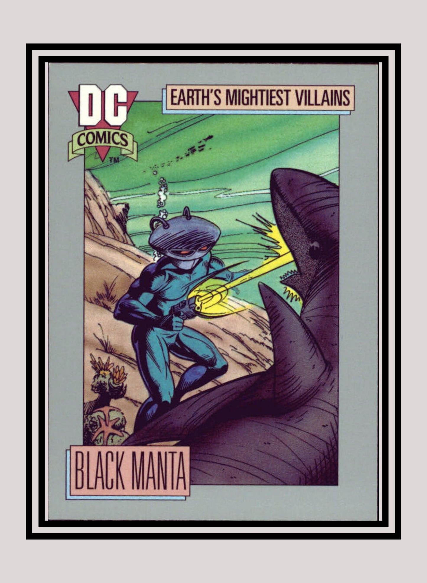 DC! 1x Black Manta - Base (#081 - 1991 Impel DC Cosmic Cards)