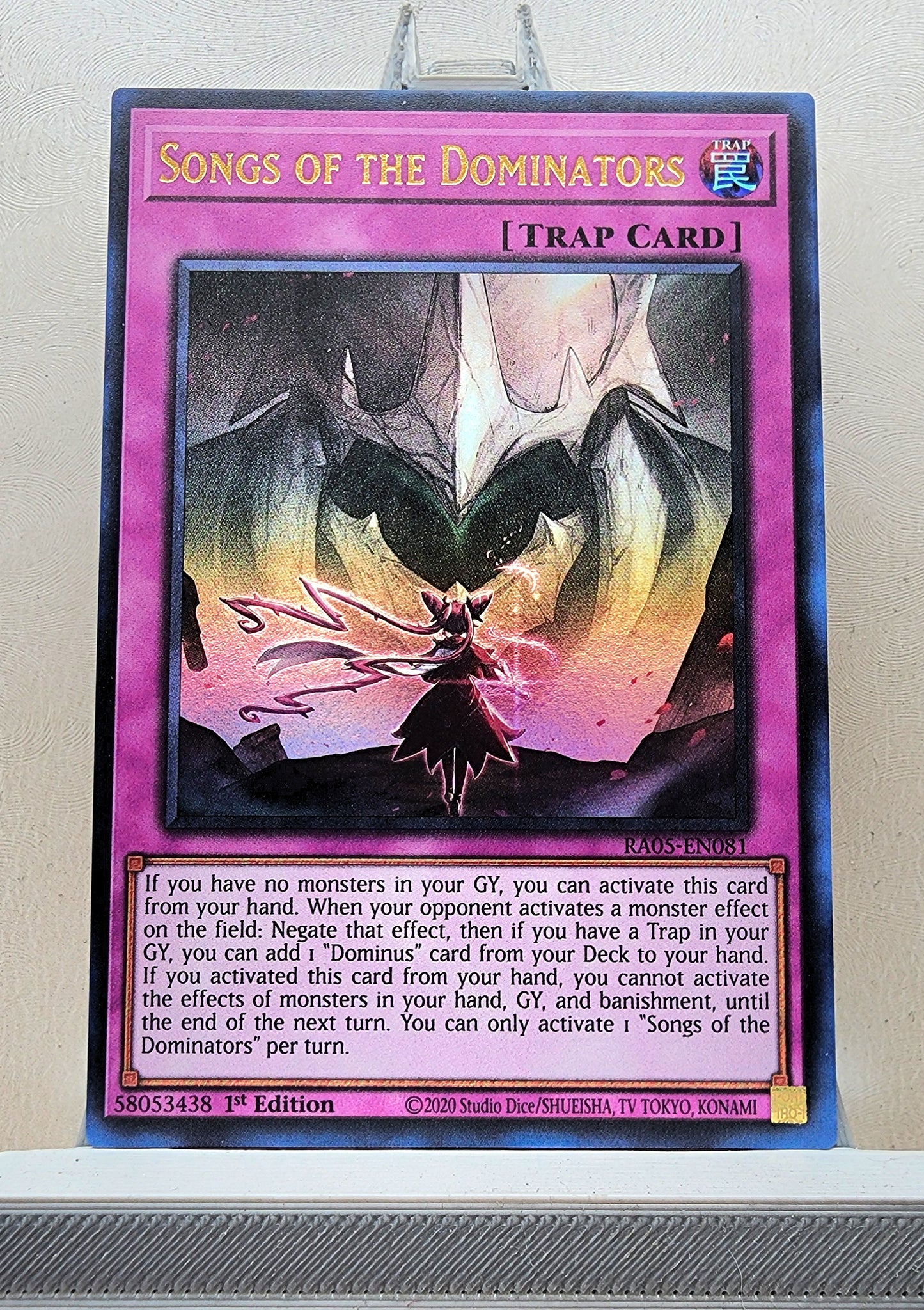Yugioh! 1x Songs of the Dominators (RA05 - Ultra Rare) 1st Edition
