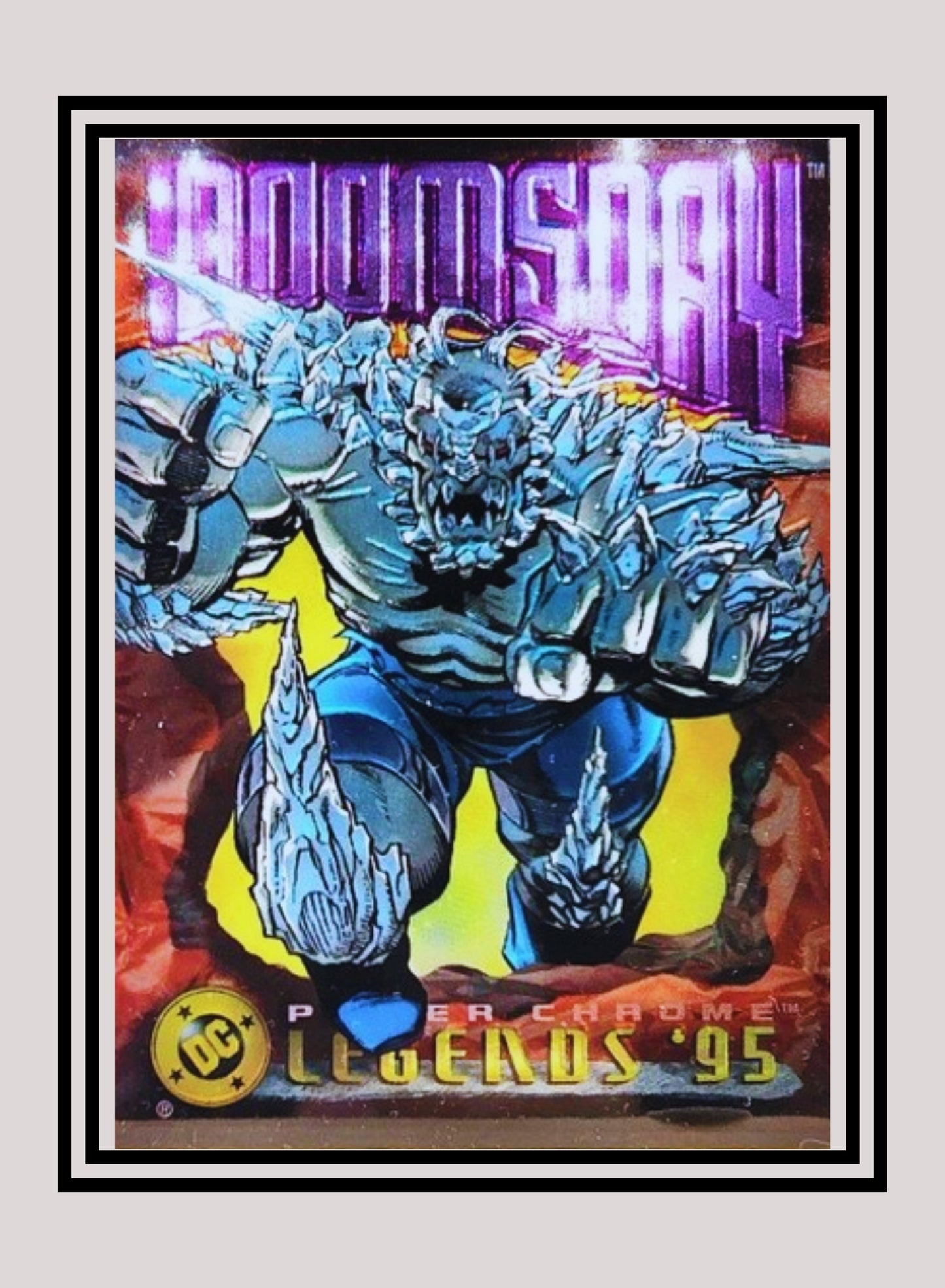 DC! 1x Doomsday - Power Chrome (#082 - 1995 SkyBox DC Power Chrome Legends)