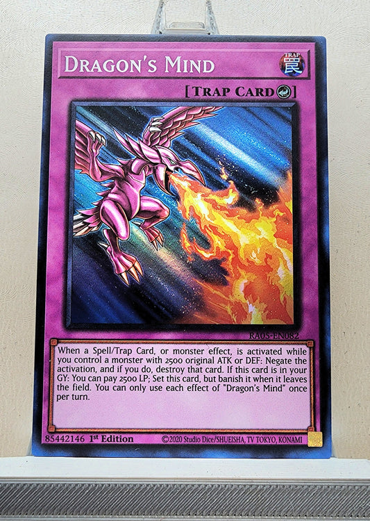 Yugioh! 1x Dragon's Mind (RA05 - Super Rare) 1st Edition