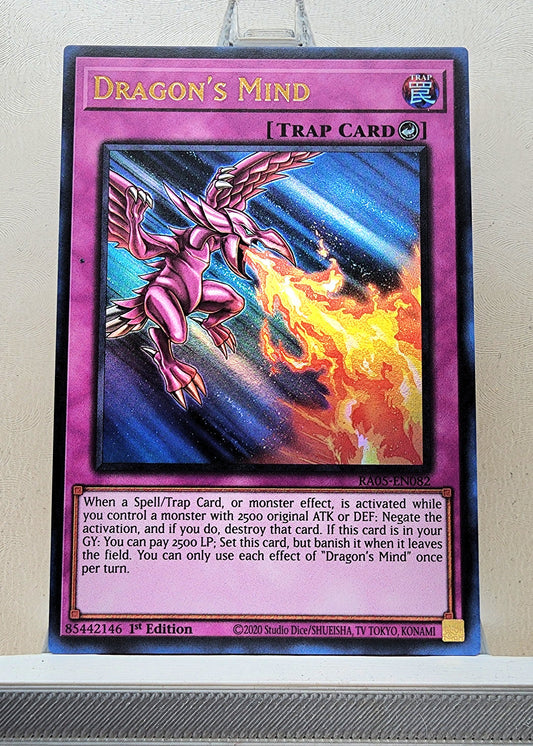Yugioh! 1x Dragon's Mind (RA05 - Ultra Rare) 1st Edition