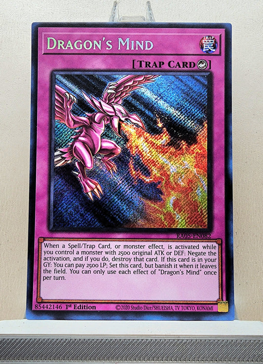 Yugioh! 1x Dragon's Mind (RA05 - Secret Rare) 1st Edition